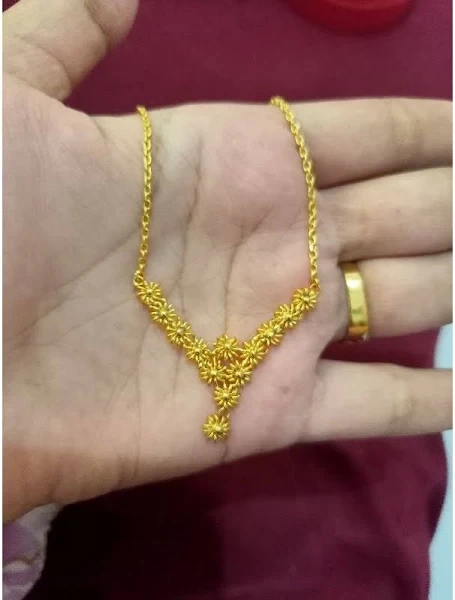 Kalung Matahari V 10 gram Emas LM/London 24K kadar 99,9%