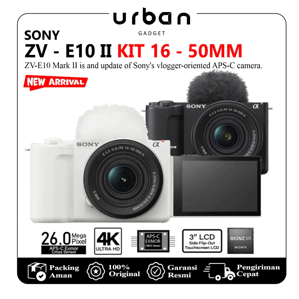 Sony ZV-E10 II Kit 16-50mm f/3.5-5.6 OSS Mirorrless Camera
