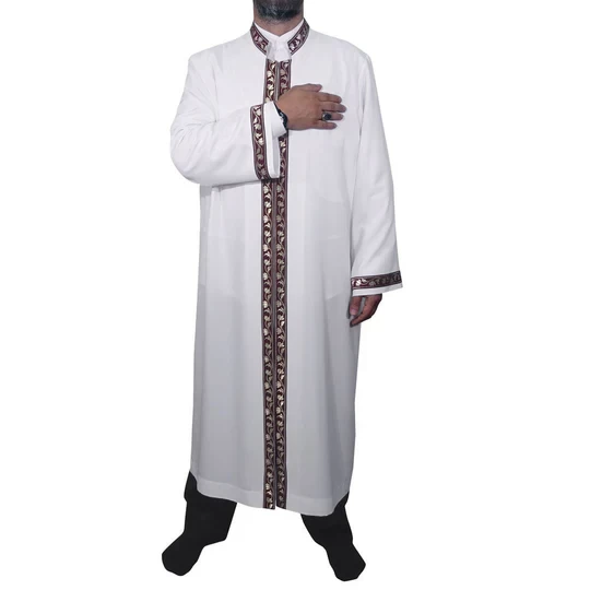 Jubbah S, M, L, XL Wisuda Spesial Jubbah, Baju Pria Islami, Mens Abaya, Thobe, Galabiyya, Long Kurta, Madrasah Cubbe AKCN03