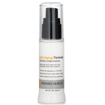 Menscience Krim Perawatan Kulit Formula Anti-Penuaan (Anti-Aging Formula Skincare Cream) 28.3g/1oz