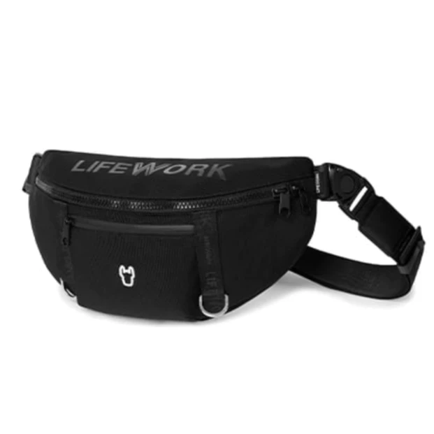 Lifework Radog D-Ring Waistbag Black (39.5 x 16.5 x 9)