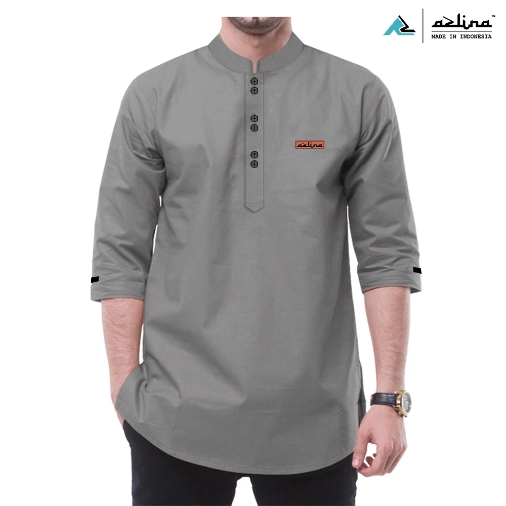 Baju Koko Dewasa Pria Muslim Kurta Pakistan Lengan 3/4 Bahan Katun Premium