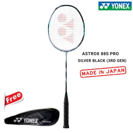 Raket Badminton Yonex Astrox 88S / 88 S PRO 3RD GEN Silver Black