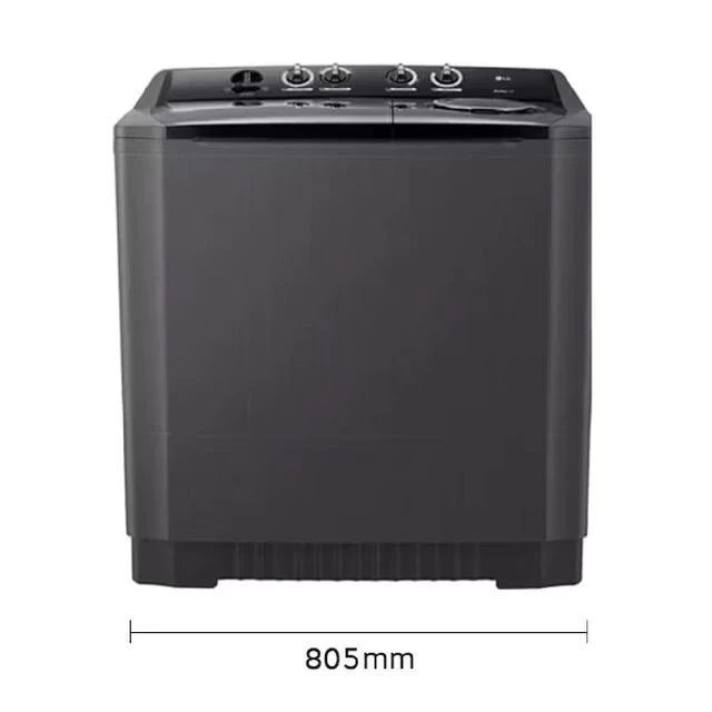 LG MESIN CUCI WASHING MACHINE 10KG, 2 Tabung Top Loading | Dengan Pengering & Roller Jet Pulsator Black | Model P1000RTM