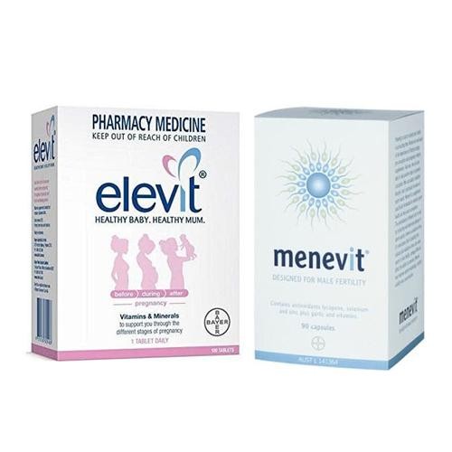 Elevit Pregnancy Set (2 pcs) - 1 Elevit 100 tabs and 1 Menevit 90 tabs