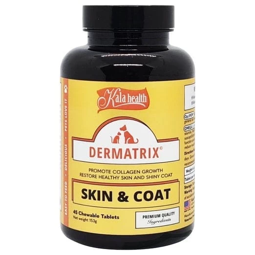 Kala Health DERMATRIX TROPICAL 45 tabs - For Skin & Coat (Dog & Cat)