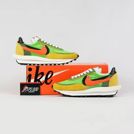 Sepatu Sacai LD Waffle Undercover Green Gusto Sneakers Reps GOD Indonesia