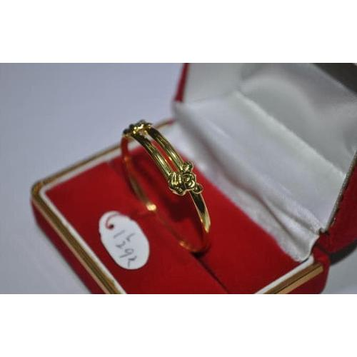 Gelang Emas Kuning Bayi Emas 70% Berat 1.5 Gram. Gold