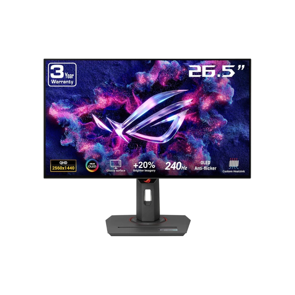 Monitor OLED ASUS ROG Strix XG27AQDMG 27" 1440p QHD 2K 240Hz 0.03ms Response Time for immersive gaming Full Ergonomic