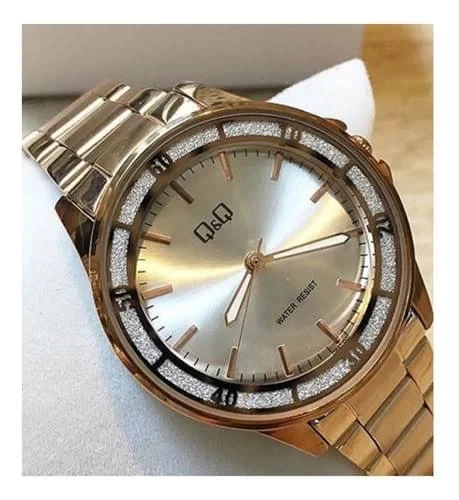 Q&Q QnQ QQ Original Jam Tangan Wanita Stainless Analog - QB47 QB47J